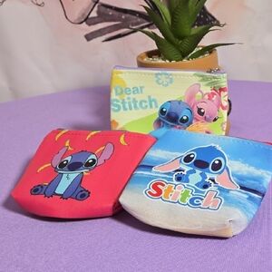 3 Stitch Themed Pouches Set